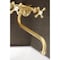 Kingston Brass KS215SB Kingston Two Handle Wall Mount Bathroom Faucet, Brushed Brass KS215SB - alternate 4